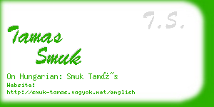 tamas smuk business card